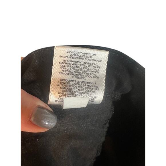 Express Black Ripped Stretch High Rise Leggings Skinny Jeans Women Sz 6 - Picture 12 of 12